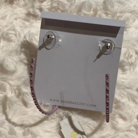 Kendra Scott Val Hoop Earrings / Lilac - Picture 6 of 8